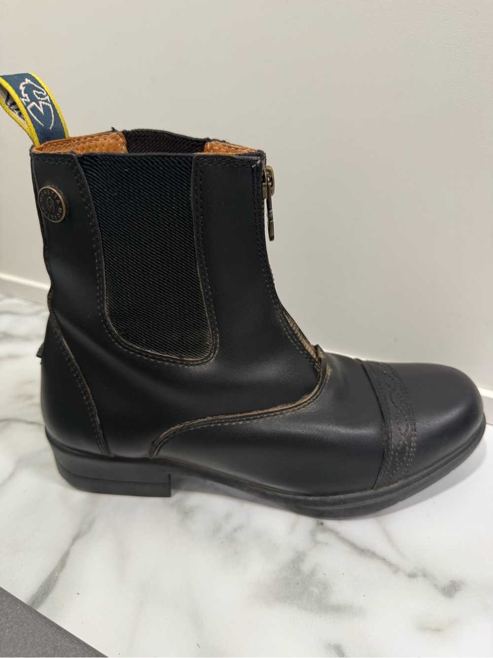 Shires Moretta Clio Paddock Boots Black Big Girls Size 5 Riding Boots